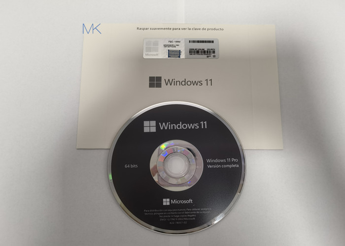 22H2 sürümü Microsoft Windows 11 Professional Dvd Tam Paket, İspanyolca yükleme verileriyle birlikte
