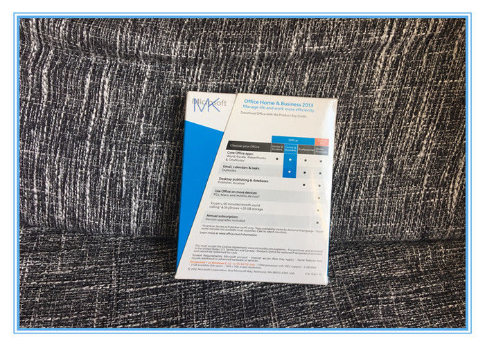 Genuine Microsoft Office Home And Business 2013 License 1 PC No Media With Card