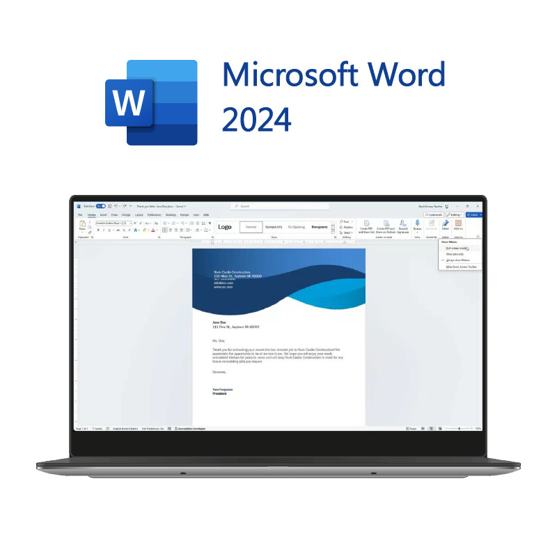 Windows/Mac Platformu Geliştirilmiş Performanslı Microsoft Office 2024 Ev ve İş