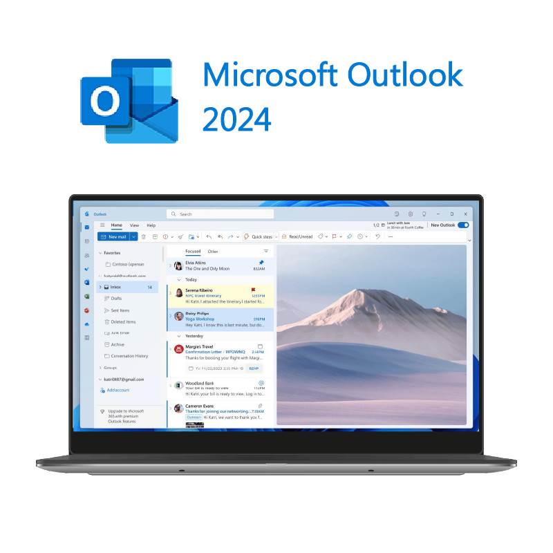 Windows/Mac Platformu Geliştirilmiş Performanslı Microsoft Office 2024 Ev ve İş