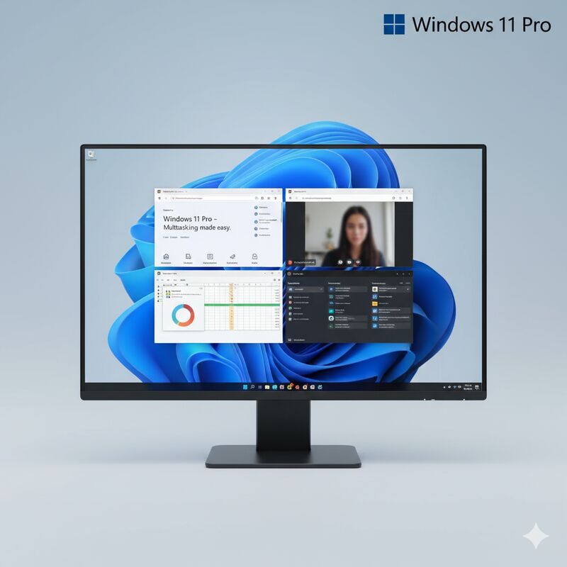 İngilizce Windows 11 Pro Edition Profesyonel için güvenlik ve iş akışı sağlayan Windows Uyumlu Çözüm