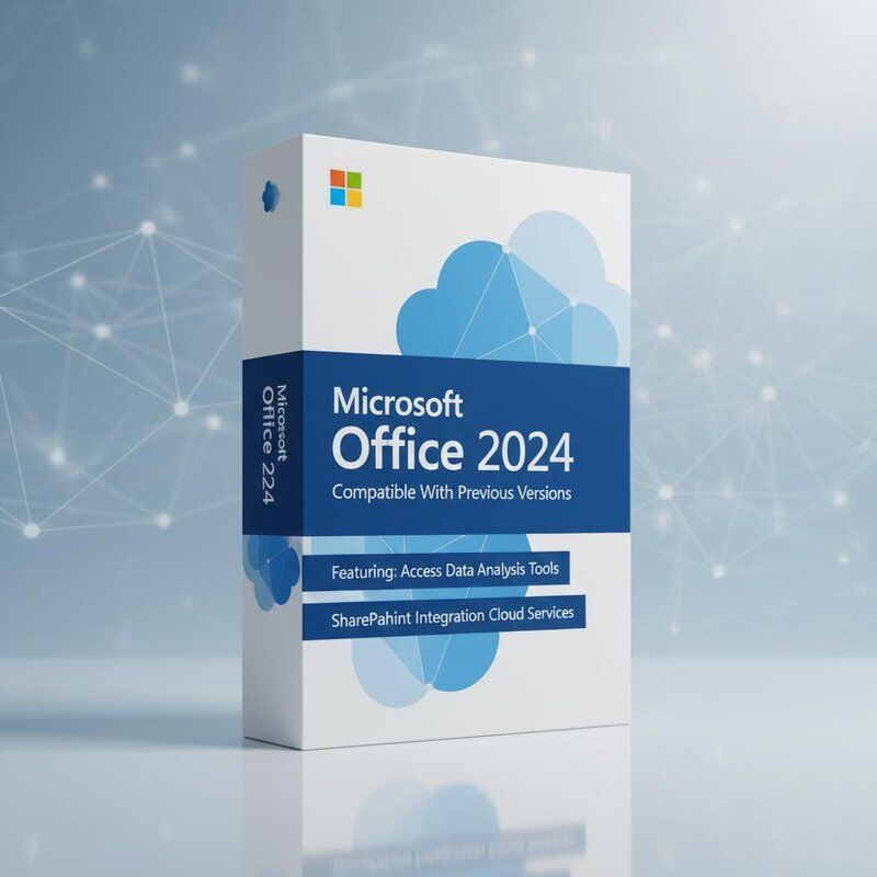 Önceki Sürümlerle Uyumlu Microsoft Office 2024, Access Veri Analizi Araçları ve SharePoint Entegrasyonu Bulut Hizmetleri Özellikli