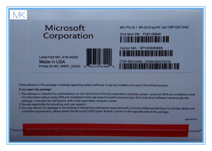 2017 Windows 8.1 Microsoft Windows Software Key Code 64bit Windows 8.1 ...